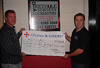 Keyhole Surgery Locksmiths MENCAP donation